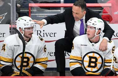 Bruins Coach Sturm Tastes First Victory In Season Opener Against Capitals