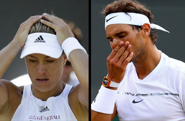Angelique Kerber And Rafael Nadal Knocked Out Of Wimbledon 2017