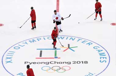 Canadas Men's Team practising at Pyeongchang 2018