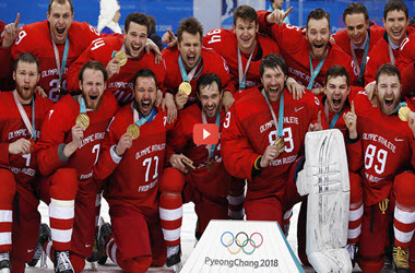 Russia Wins Gold in Men’s Hockey Final Beating Germany 4-3 in Overtime