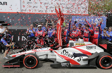 Sebastien Bourdais Takes the Checkered Flag at St. Petersburg