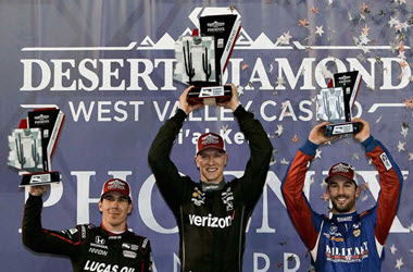 Josef Newgarden Wins IndyCar Race at ISM Raceway