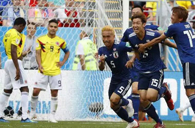 Japan Defeats Columbia with Help from Red Card Decision