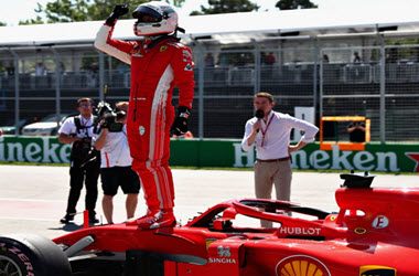Sebastian Vettel Earns Pole Position at Canadian GP