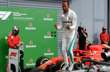 Lewis Hamilton Wins Fifth Italian Grand Prix