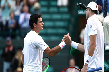 Milos Raonic Suffers fourth Round Loss to John Isner