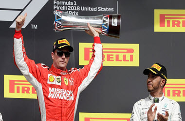 Kimi Raikkonen wins First Grand Prix Since 2013 at Circuit of the Americas
