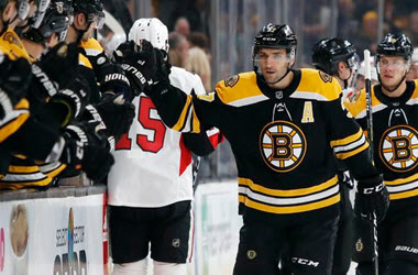 Boston Bruins Deny Senators Home Opener Win