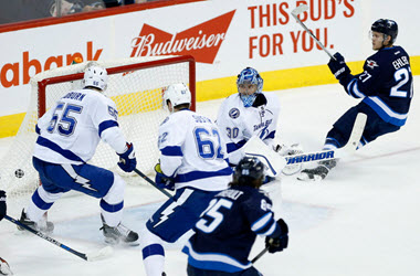 Winnipeg Jets Defeat First Place Tampa Bay Lightning in Overtime