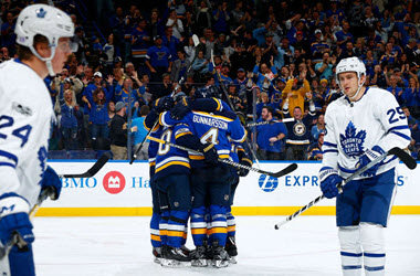 St. Louis Blues Defeat Maple Leafs earning 11th straight win