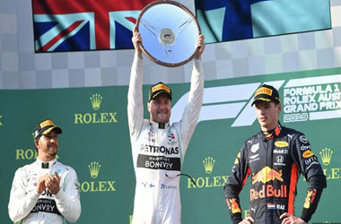 Valterri Bottas Takes Checkered Flag at Australian GP