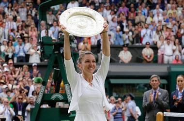 Halep Defeats Williams to Earn First Wimbledon Title