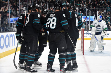 San Jose Sharks End 6 Game Losing Streak with Win Over Canucks