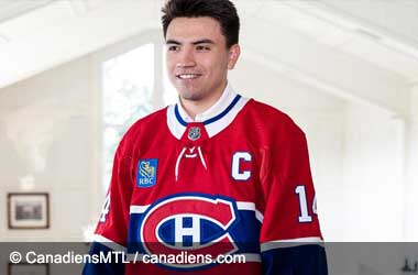 Nick Suzuki and New Royal Bank of Canada Jersey