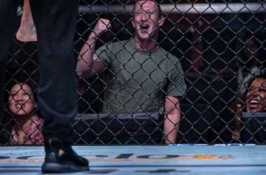 Mark Zuckerberg attending UFC Fight Night 211