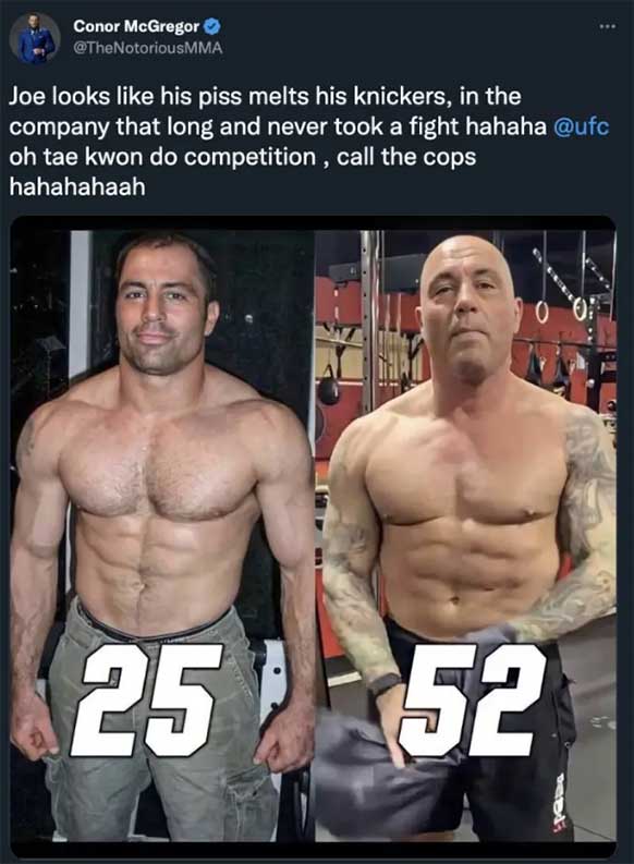 Conor McGregor posts response to Joe Rogan after 'Piss Hot' Comments Conor McGregor posts response to Joe Rogan after 'Piss Hot' Comments