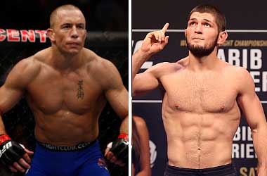 Georges St-Pierre and Khabib Nurmagomedov