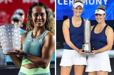 Leylah Fernandez and Gabriela-Dabrowski winning WTA titles in Hong Kong 2023