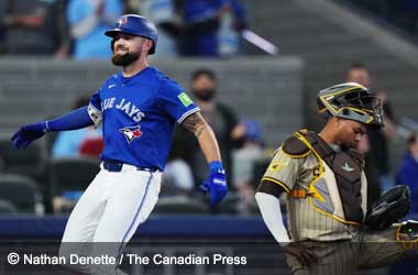 Toronto Blue Jays Find Their Way, Crush San Diego Padres 14-0 Nathan Lukes hits two-run homer against the San Diego Padres during 2025 MLB season
