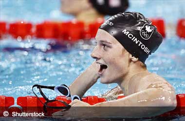 Summer McIntosh Breaks Third World Record at the 2025 Canadian Trials Summer McIntosh reacts