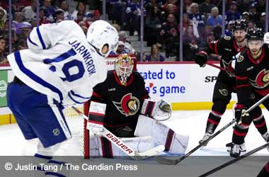 Calle Jarnkrok amongst the scorers against the Ottawa Senators during the 2025 NHL Preseason