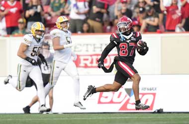 Erik Brooks scores 86 yard touchdown against the Edmonton Elks during 2025 CFL Season