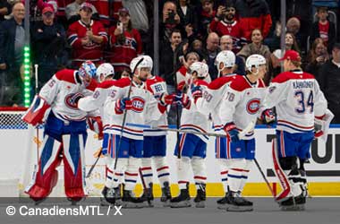 Montreal Canadiens celebrate winning against the Ottawa Senators during 2025 NHL Preseason