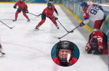 Marie-Philip Poulin is injured after being bodychecked during win against Czechia at the 2026 Winter Olympics