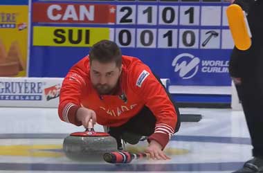With Two Wins in One Day: Dunstone Clinches Playoff Spot at Curling Worlds