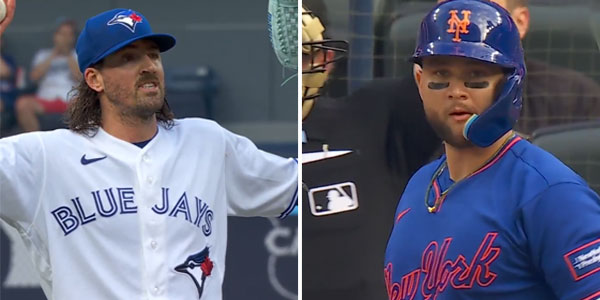 Kevin Gausman throws ball out of play to give Bo Bichette longer standing ovation time
