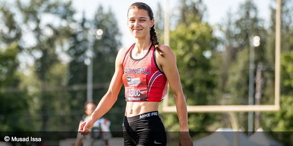 Leduc Sets Championship Record to Claim Third Straight Canadian 200m Title