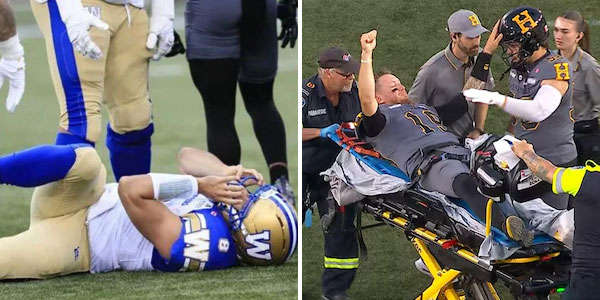 Injury-Riddled CFL Game Ends with Both Starting Quarterbacks Exiting